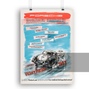 1954 Porsche Victory Poster