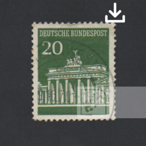 Γραμματόσημο 20 Φένιγκ Πύλη του Βρανδεμβούργου 1966 Ψηφιακό Προϊόν